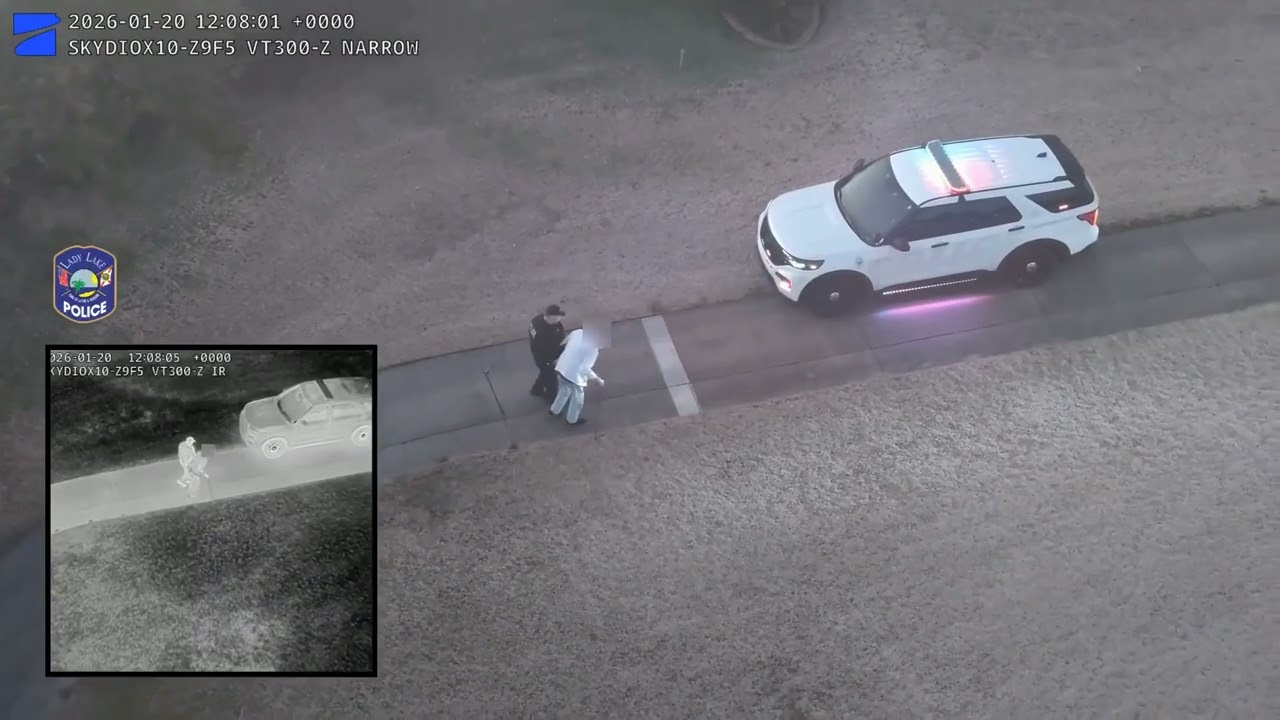 Lady Lake Police drone assists in recovery of missing 88-year old man with dementia