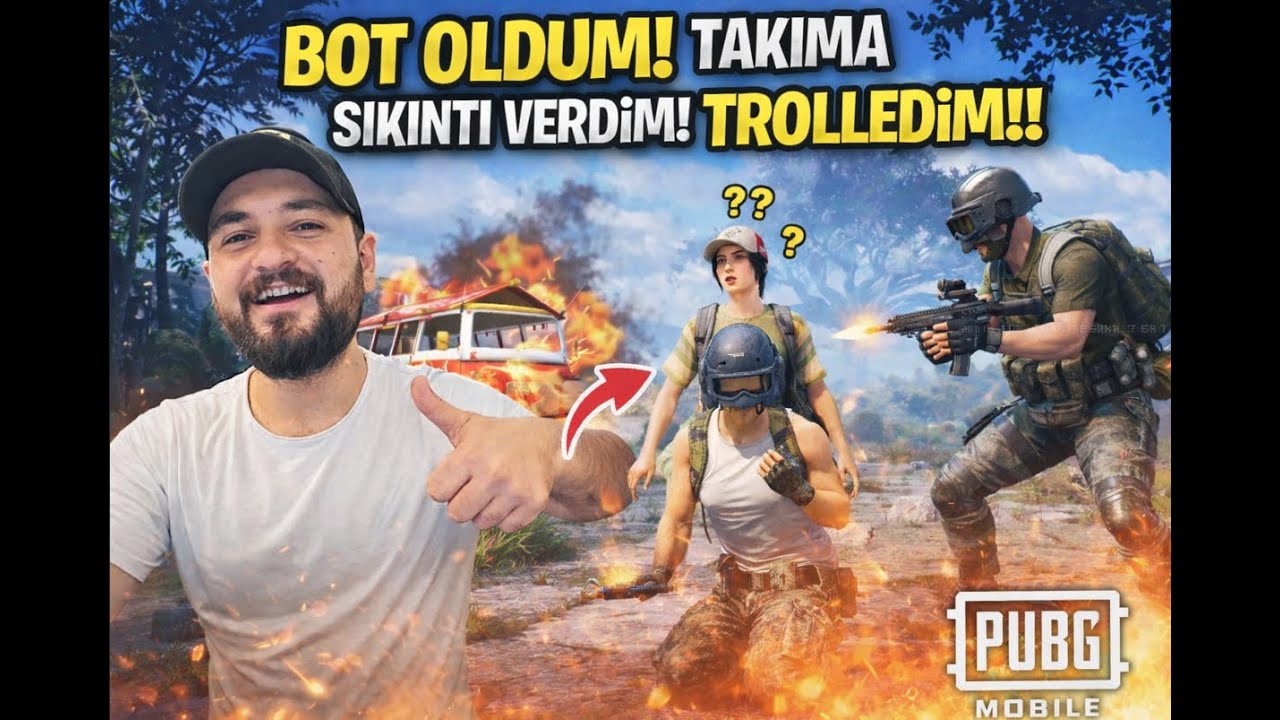 BOT TAKLİDİ YAPARAK WİN ALIDIK  BENİ TAKIMDAN DIŞLADILAR | PUBG MOBİLE