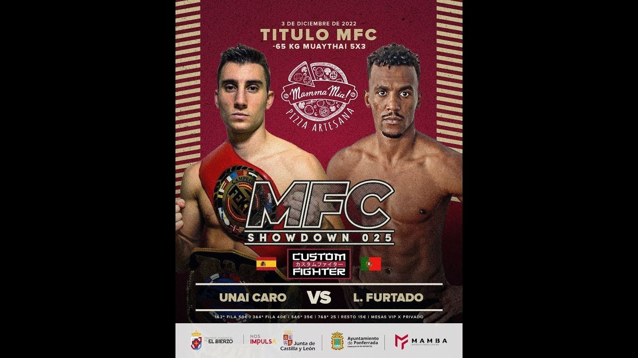 MFC025 | Unai Caro VS Lerrany Furtado | Muay Thai -65KG | Título MFC 〽️