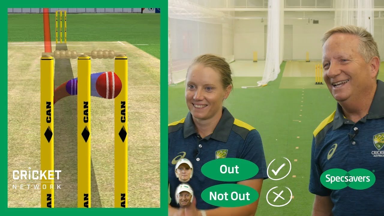 Howzat?! Healys go head-to-head in Specsavers lbw challenge
