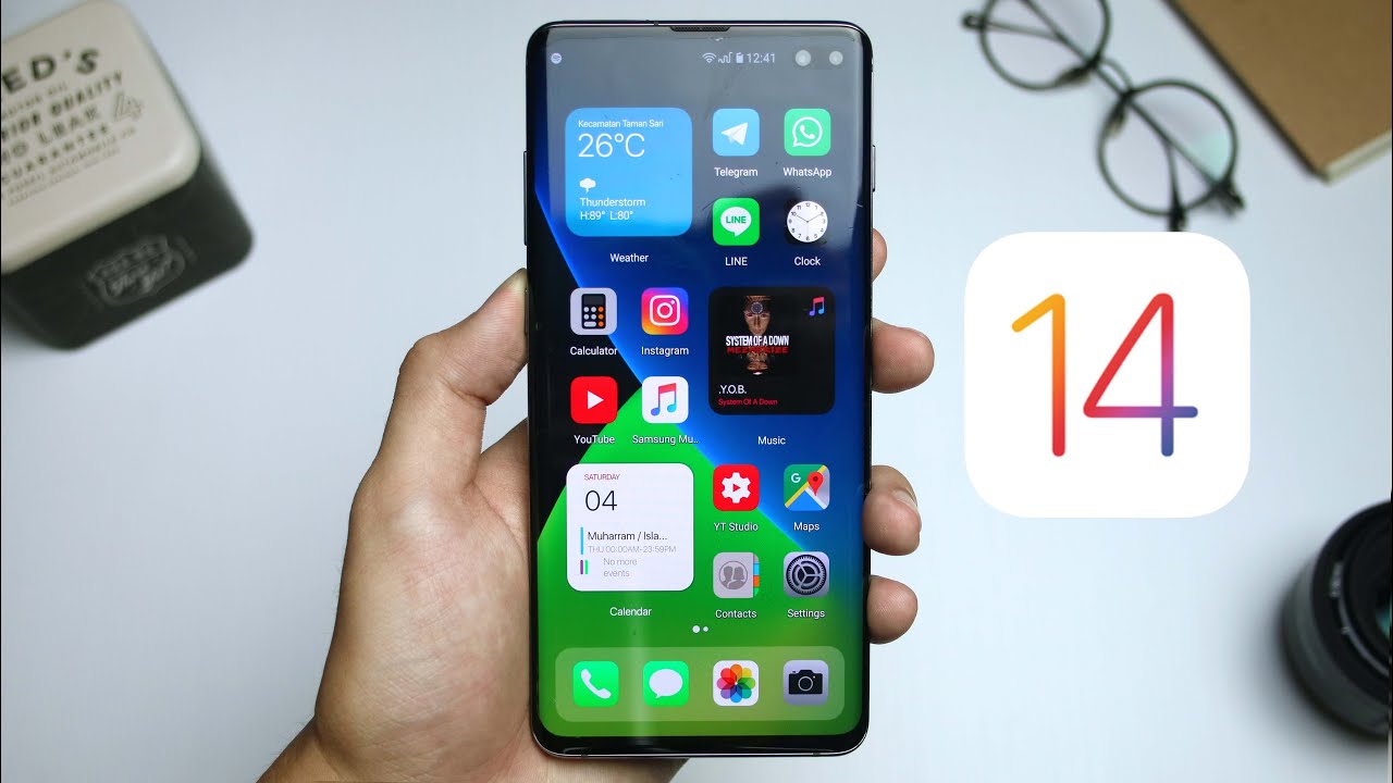 iOS 14 ANDROID! Tampilan keren iOS 14 di hp Android kalian dengan widget KWGT - Setup Tutorial