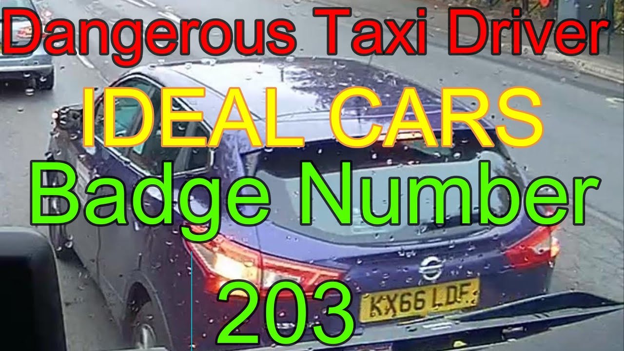 Dangerous Taxi In Nottingham. KX66 LDF Badge 203. Drink or Drug Driving Taxi Driver? No other cause.