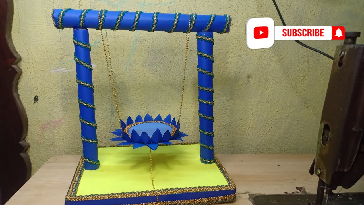 How to make Jhula for Bal Gopal |DIY jhula|Janmashtami  Special |Abhira's kitchen & craft |