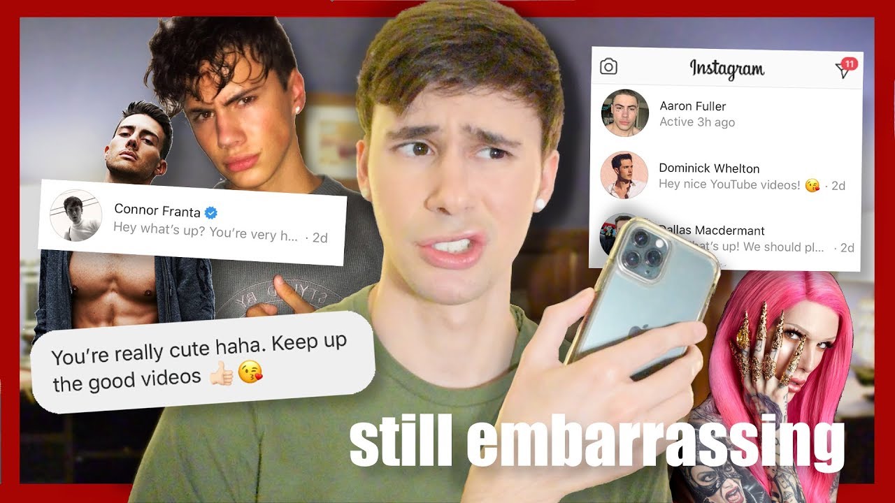 I SENT A DM TO 100 GAY YOUTUBERS (and got many responses but it was still awkward)