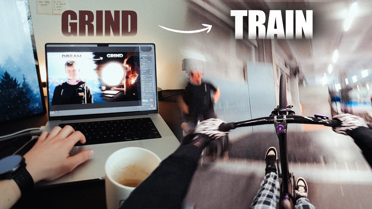 Edit, ride, sleep, repeat - MTB content creators daily routine POV
