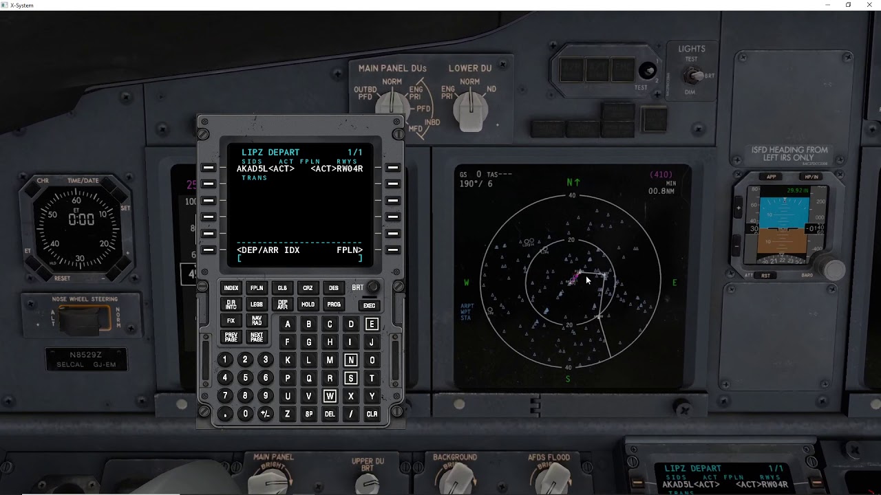 X-Plane 11 Tutorial: Come caricare un piano di volo precedentemente creato nell'Fmc del 737/800