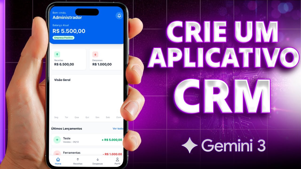 Criei um CRM MOBILE do ZERO em 5 minutos usando IA… isso é BIZARRO!