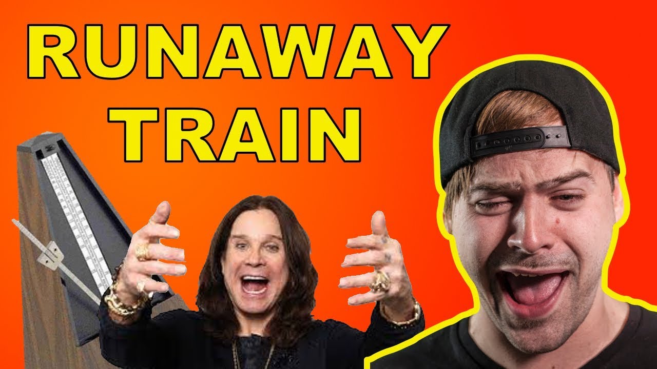 The intro from Crazy Train but every time the riff loops the song speeds up 1 bpm