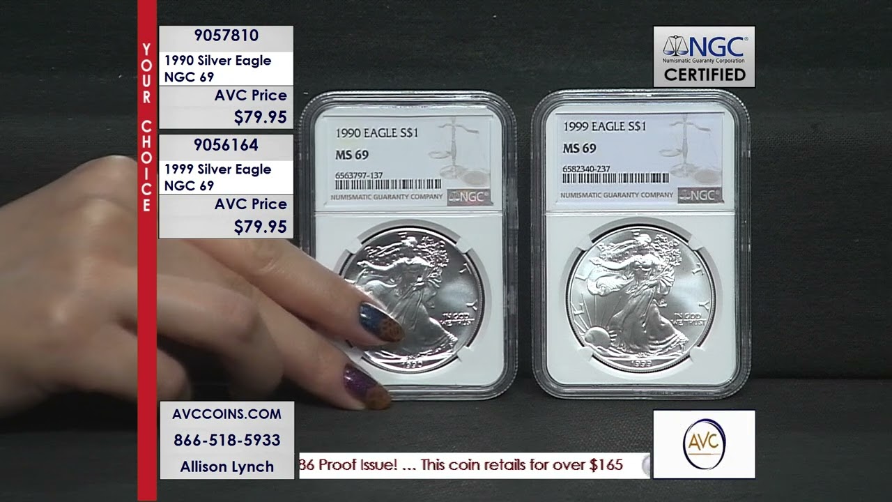 1990 & 1999 Silver Eagle - NGC 69