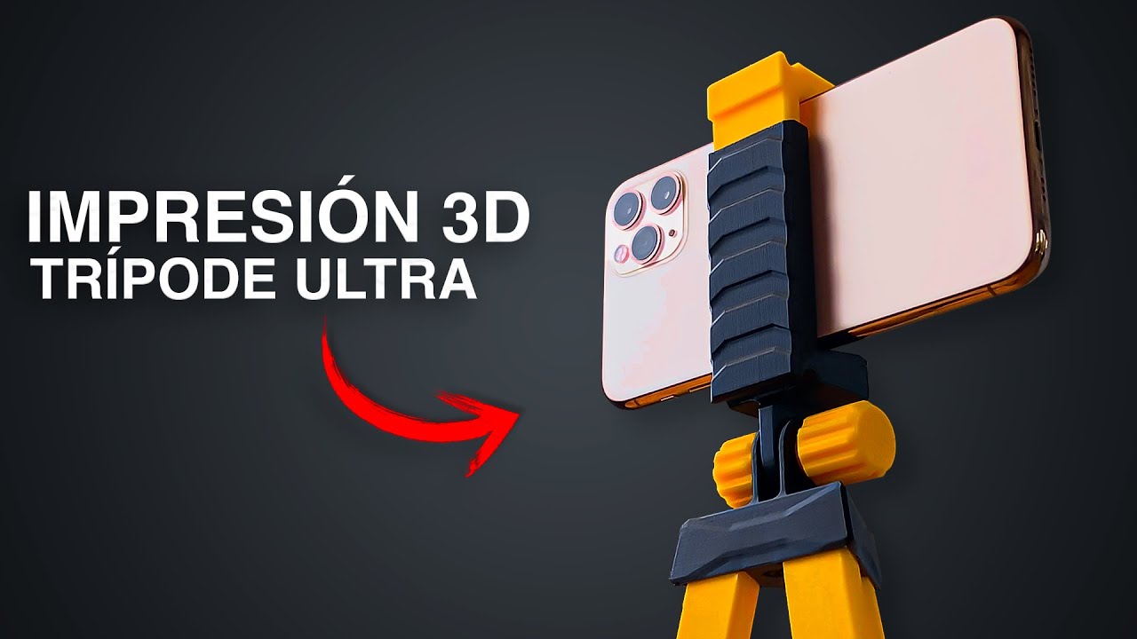 El Truco que utilicé para Diseñar e Imprimir en 3D un Trípode Ultra Resistente