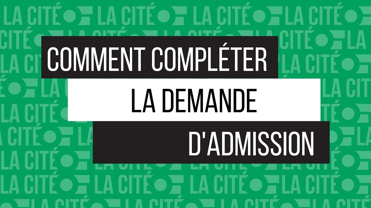 Comment faire une demande d'admission au Collège La Cité (Étudiant.e canadien.ne)