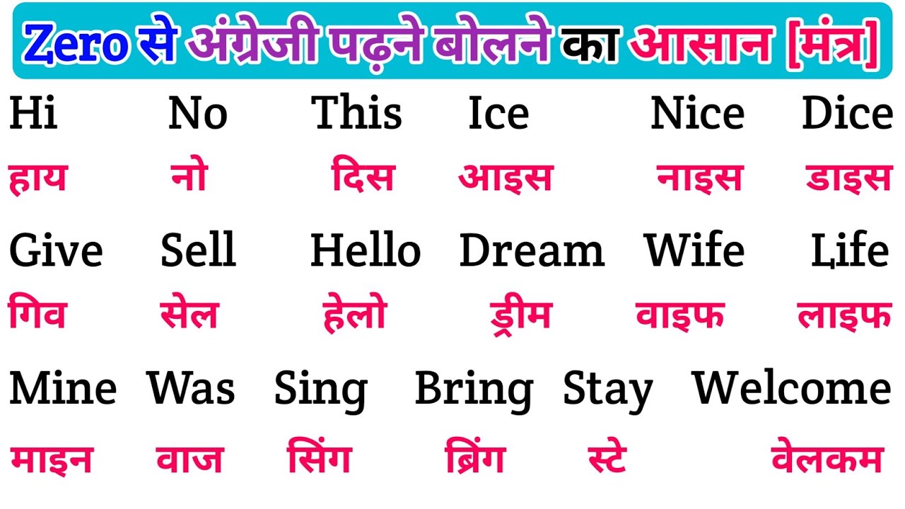 English padhna Saral Tarika |spoken English Learning Video | english bolna aur likhna seekhen