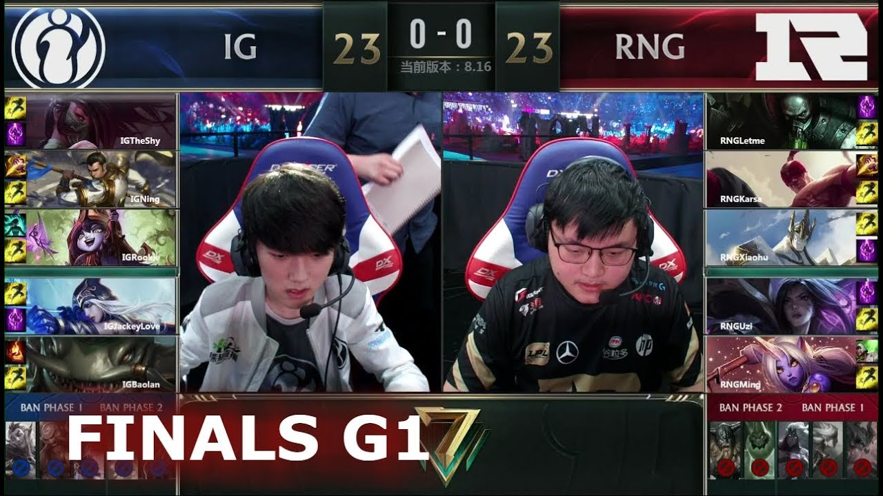 iG vs RNG - Game 1 | Grand Finals S8 LPL Summer 2018 | Invictus Gaming vs Royal Never Give Up G1