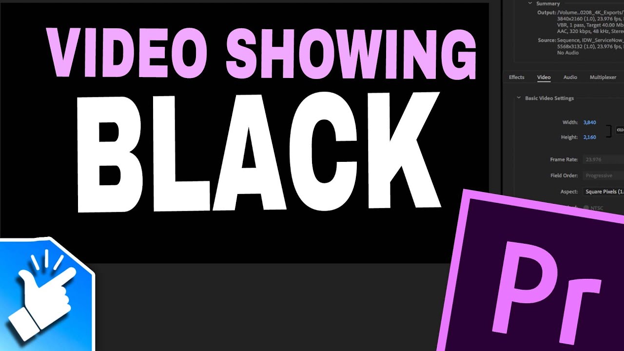 MP4 Video in Adobe Premiere showing BLACK (SOLVED)
