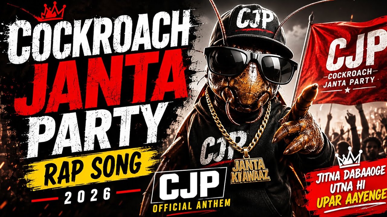 🔥 Cockroach Janta Party Rap Song 2026 | CJP Official Anthem 🪳👑 | Hindi Rap Song 