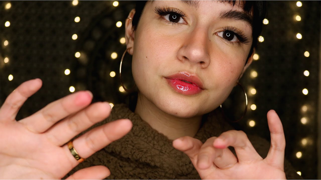 ASMR Hand Movements + Layered Sounds (TkTk, Rain Sounds, Keyboard Typing)