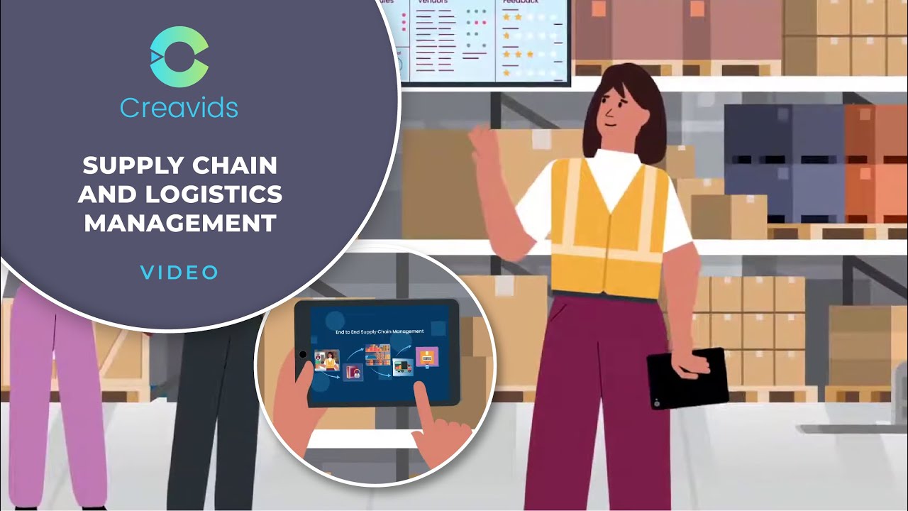 Supply Chain and Logistics Management Video | Animated Explainer Video by CREAVIDS