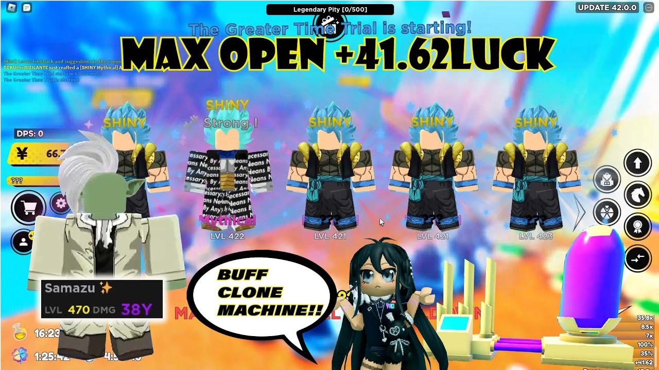 W/L Update42!? L Clone Machine!? Max Open  +41.62Luck And Crafting  NEW Map Craft Fighters!! AFS