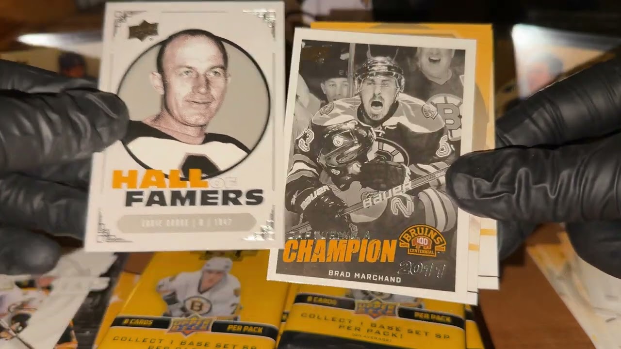 2023-24 Bruins Centennial Hobby Tin Break! Chasing Autos & Big Hits!