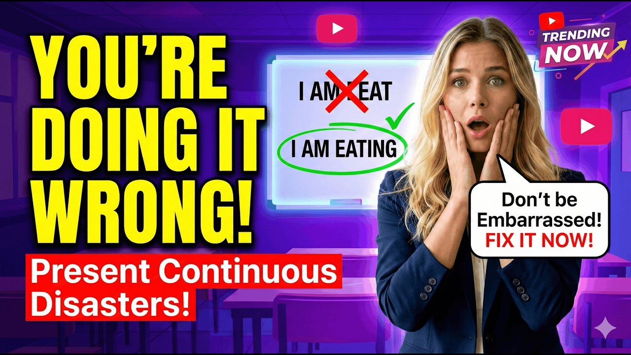 Level Up Your English 🔥 Present Continuous for REAL Conversations (Day 3)