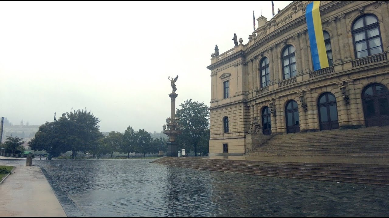 Morning walk in the rain in PRAGUE | Czech Republic | 4K