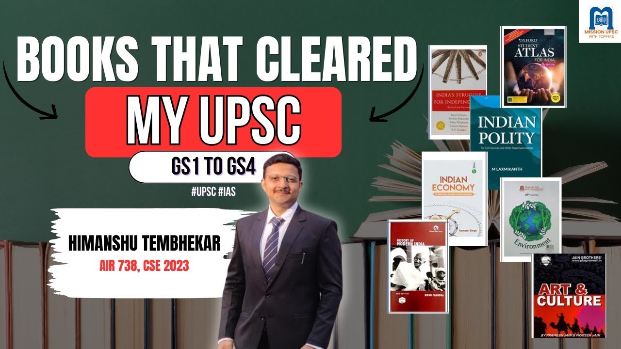 UPSC Booklist by Himanshu AIR 738 | Complete GS1&ndash;GS4 Strategy + Essay Tips for 2025