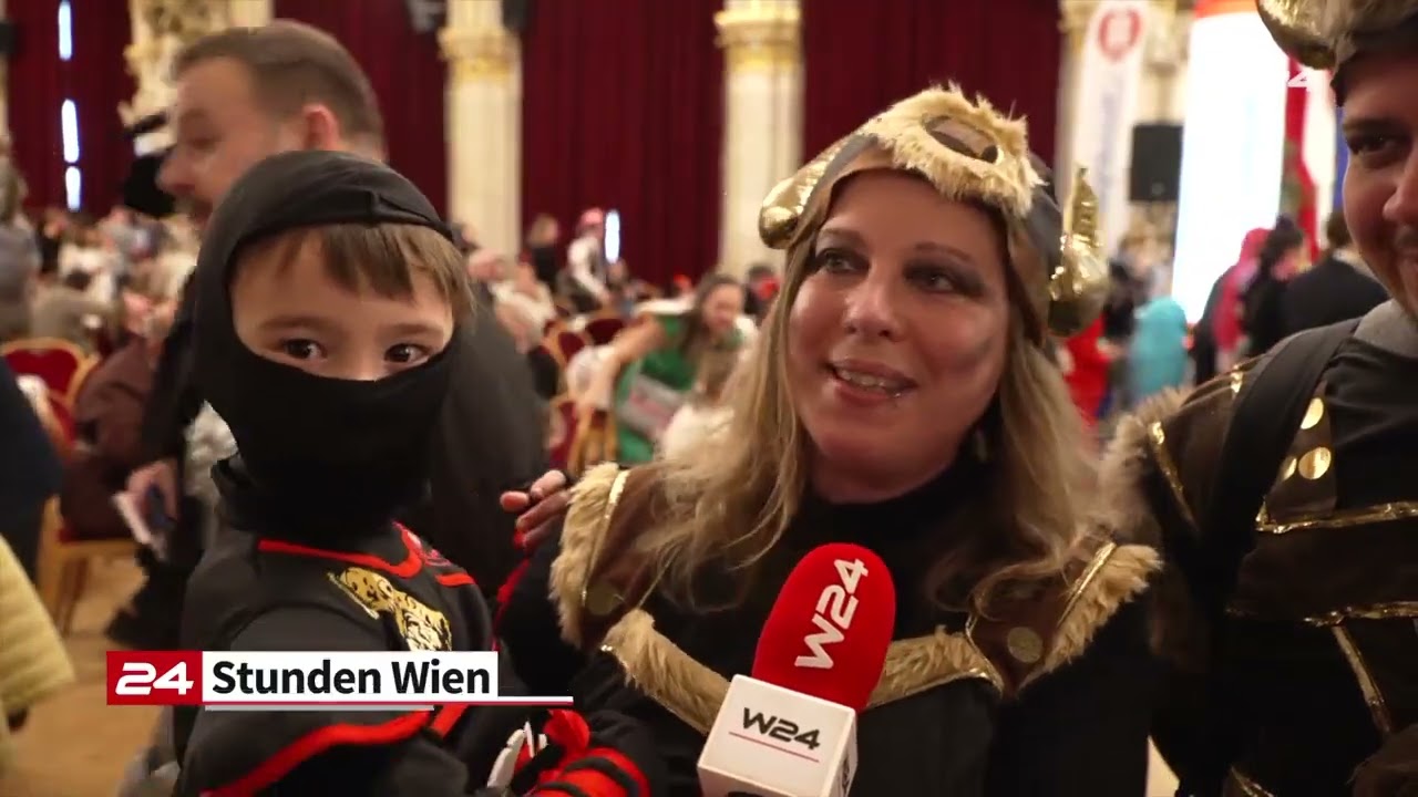Fasching: So bunt war die große Kinderfaschingsparty im Wiener Rathaus