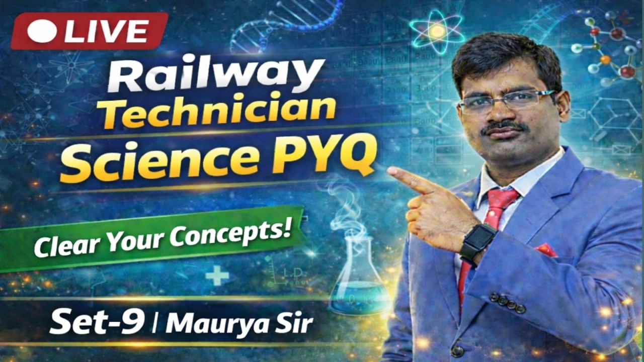 SET - 09 || RRB Technician Science PYQ 2024 Solutions || By - Maurya Sir