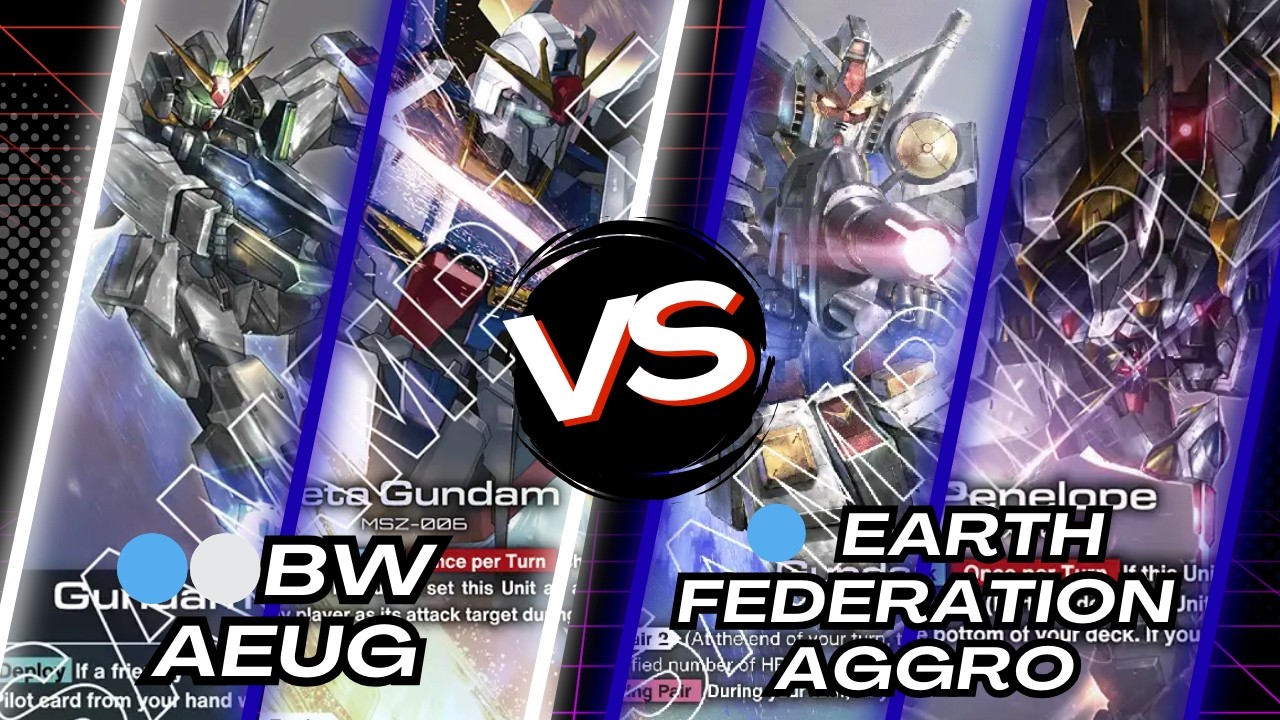 Z Gundam AEUG 🟦⚪ vs Mono Blue Earth Federation 🔵 | GCG Gameplay GD03