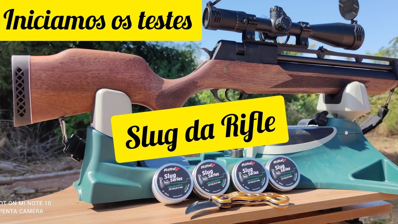 PARTE 1/4 SLUG RIFLE HOLLOW POINT DE 18.21 GRAINS A  25M, 50M E TESTE DE EXPANS&Atilde;O  A 25M NA ARGILA