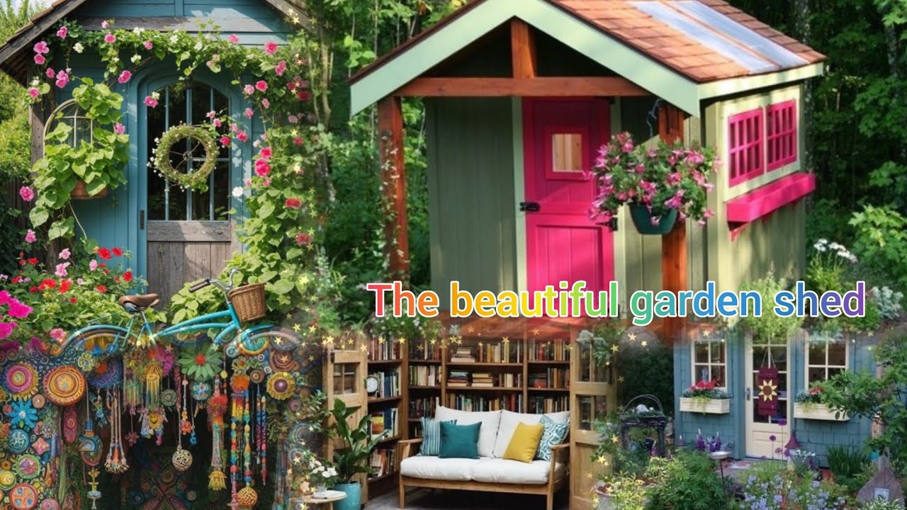 Design for every day :  Beautiful garden shed & Lovely tale on end of video