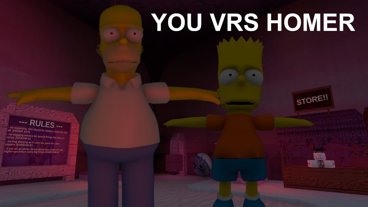 I played Roblox: You VS Homer