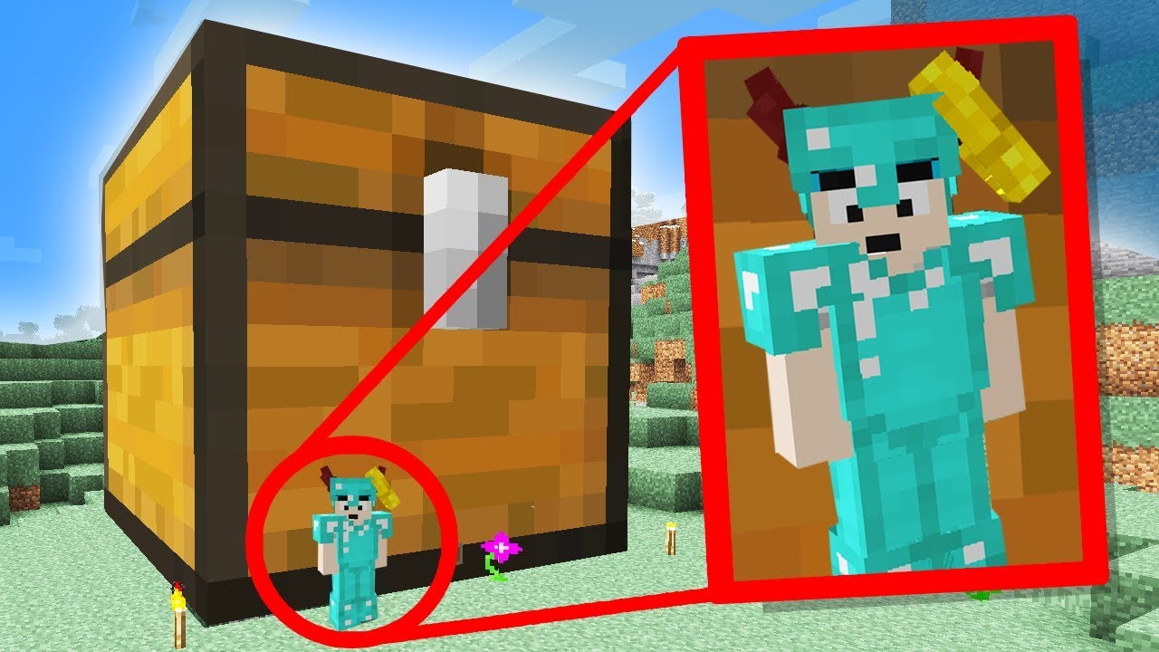 i built the world's BIGGEST Minecraft Chest