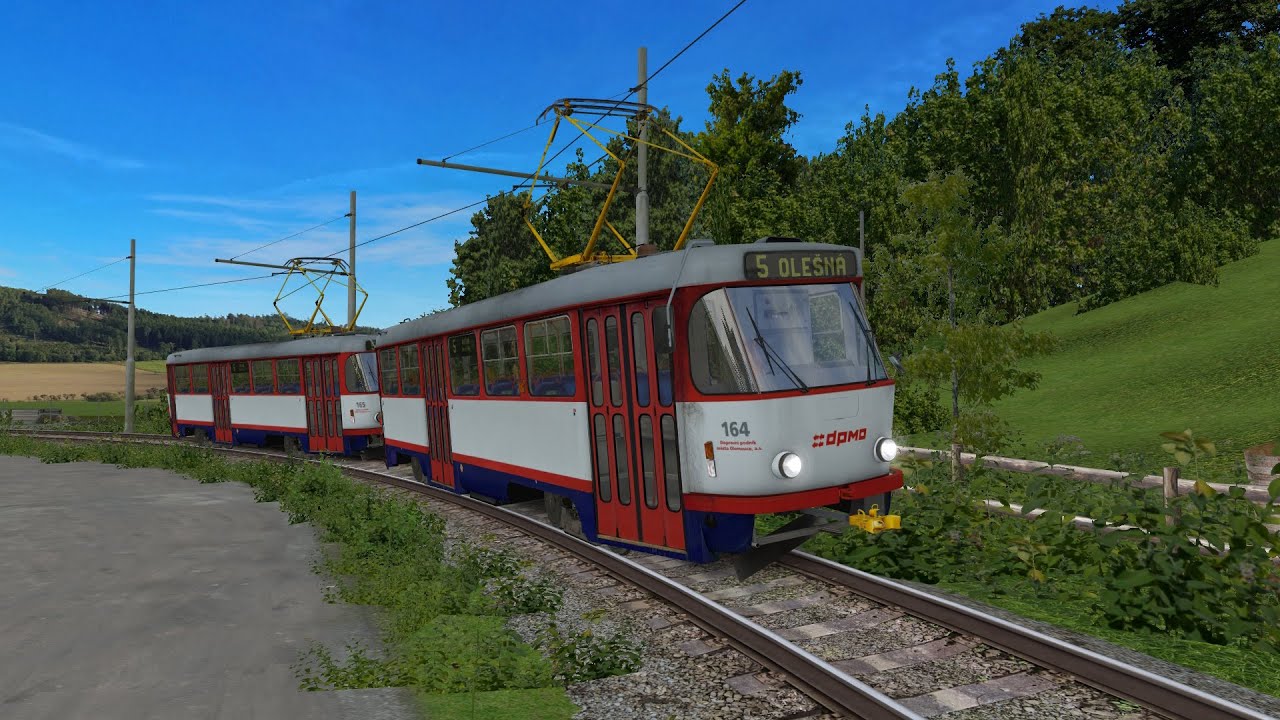 SIMT MHD - Nová Linka 5 ČKD Tatra T3R.P DPMO #164