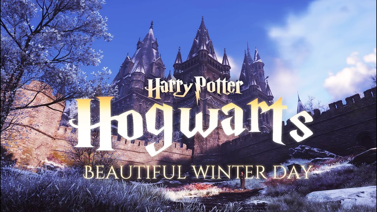 Calm Winter day at Hogwarts - Harry Potter Music & Ambience for Study
