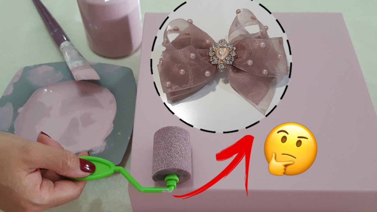 Como PINTAR caixa de MDF sem deixar marcas | TINTA PVA #caixasdemdf #rharalembrancas