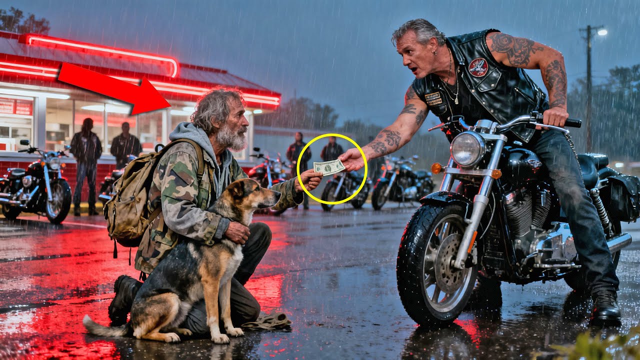 Homeless Man Helps a Hell’s Angel With His Last Dollar — Next Day 1000 Bikers Show Up to Thank Him