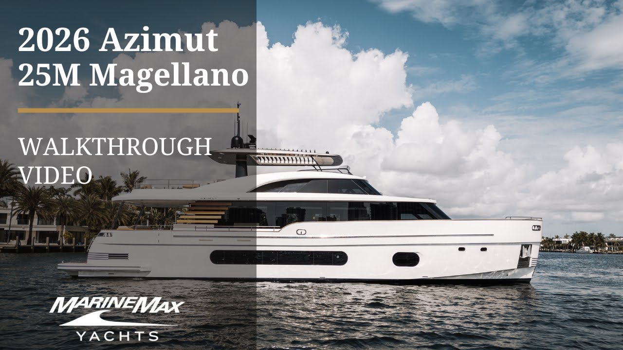 НОВОЕ ПРЕДЛОЖЕНИЕ | Azimut 25M Magellano 2026 | MarineMax Yacht Center, Помпано-Бич, Флорида