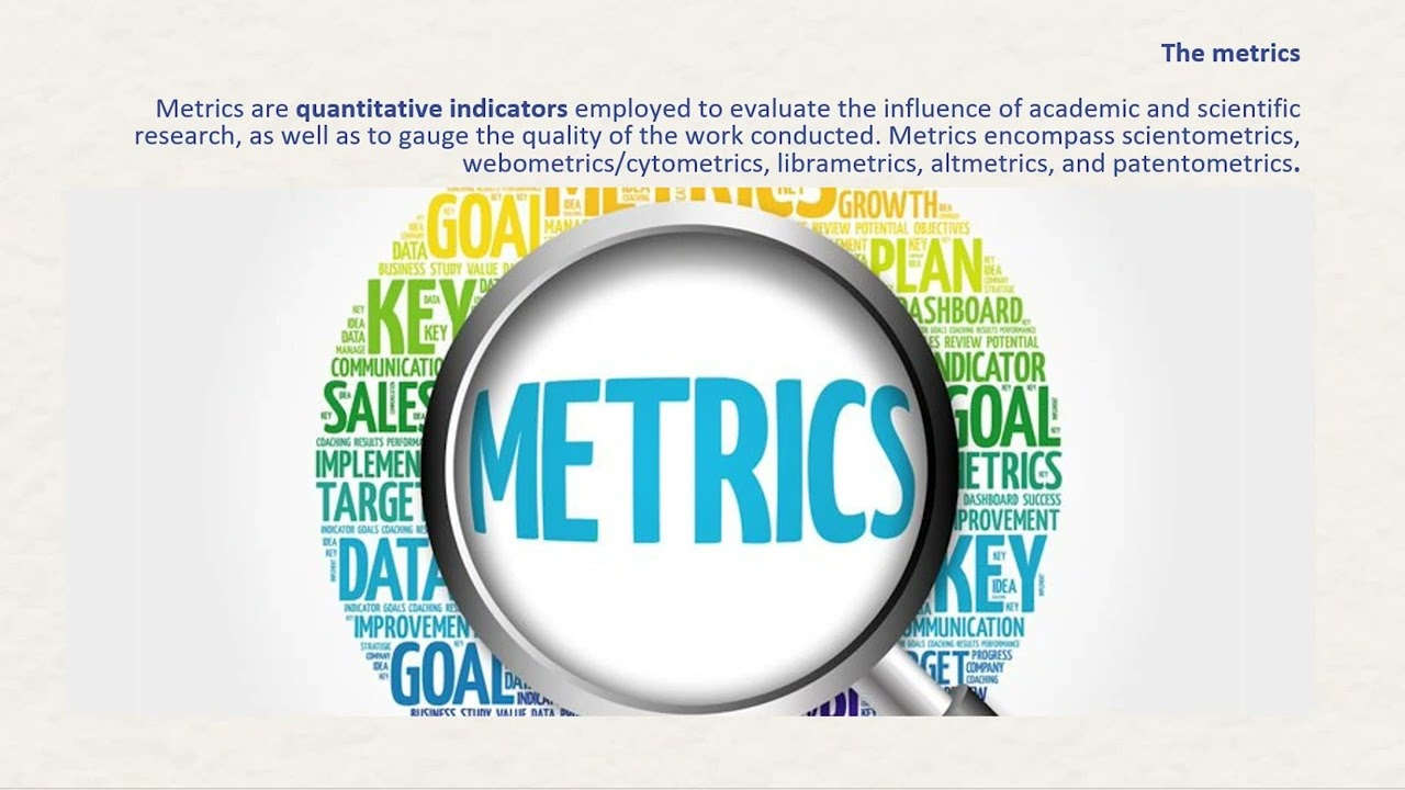 M&D Research Training workshop - Introduction to Bibliometrics Research