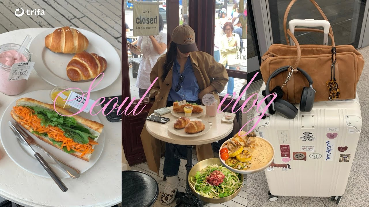 ［vlog］友達と2泊3日ソウル旅行🇰🇷🩷美味しすぎるごはんをご紹介♡/海外eSIM/カフェ巡り