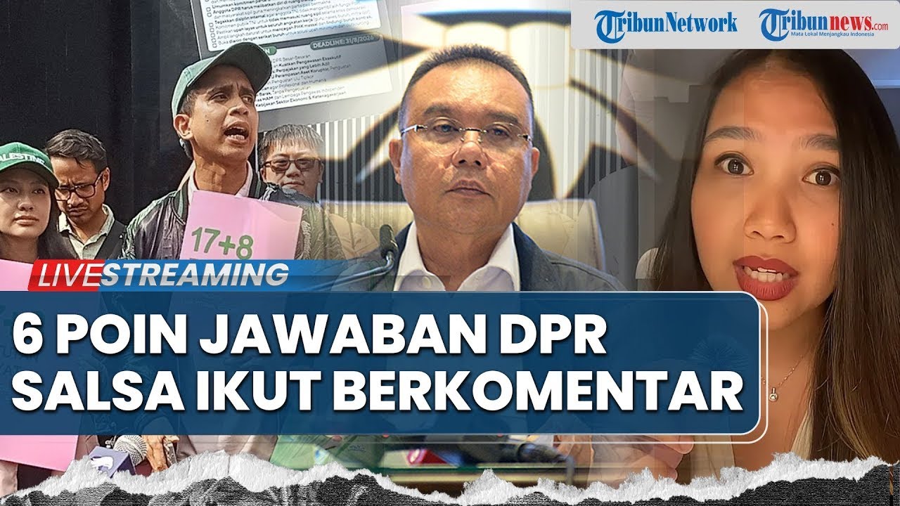 Aktivis Salsa Erwina Komentari 6 Poin Jawaban dari 17+8 Tuntutan Rakyat Kepada DPR RI