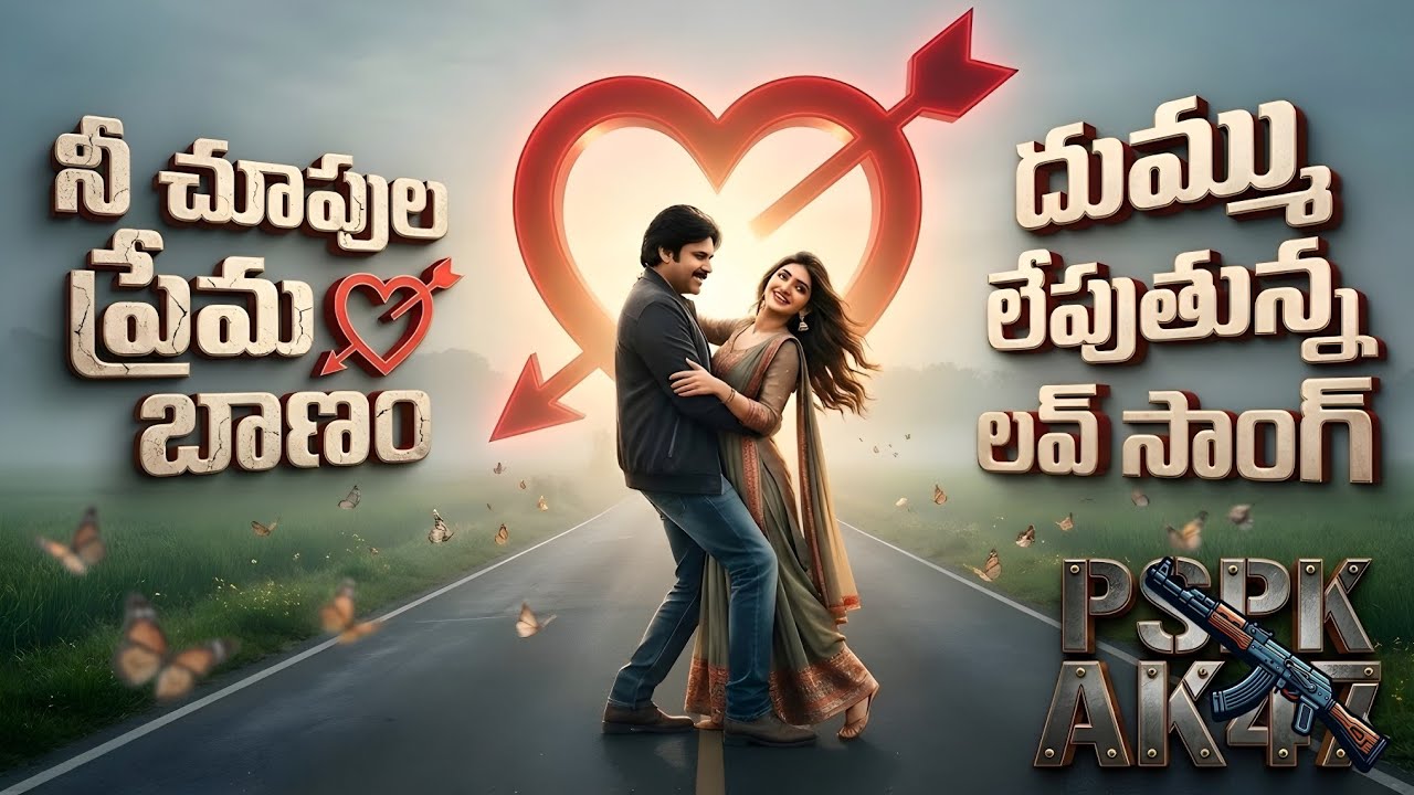 PSPK AK47 Love Song 4k | Pawan Kalyan | Sreeleela | AnilRavipudi | Bheems