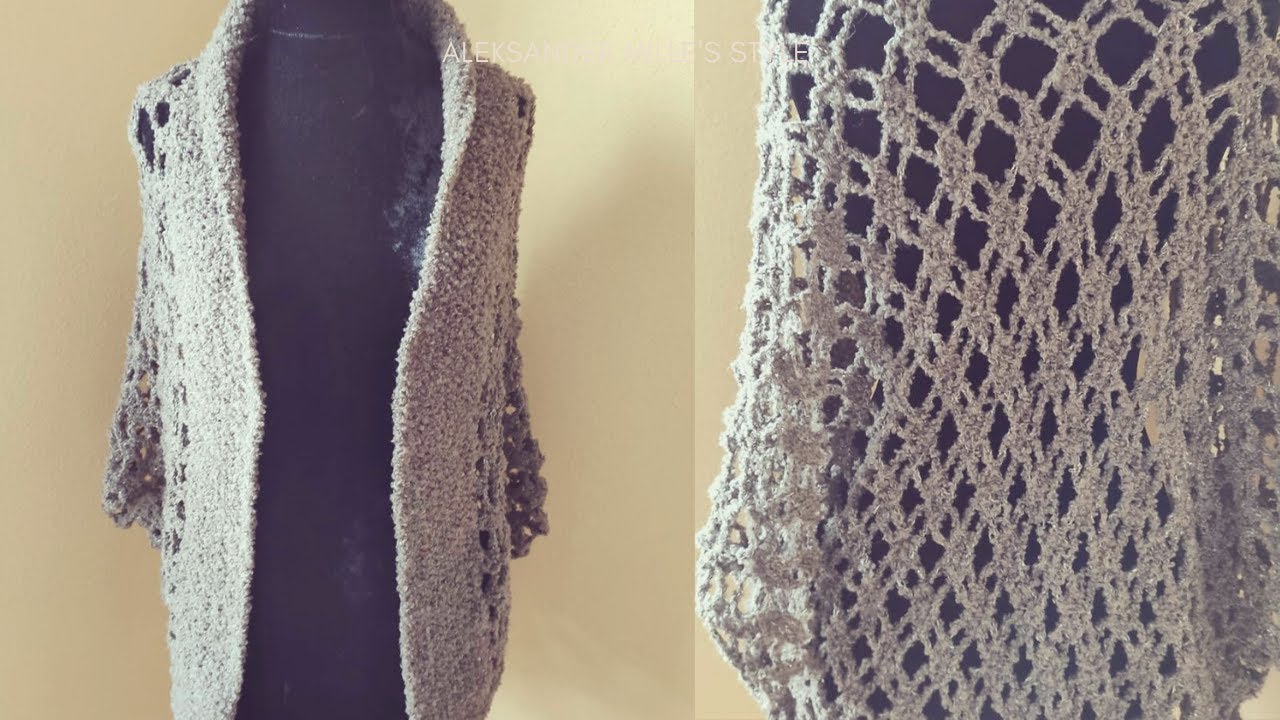 CHAQUETA FÁCIL SIN COSTURAS A CROCHET