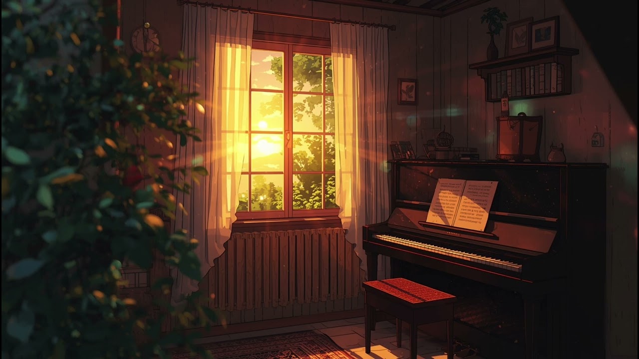 Relaxing Ghibli Style Piano 🌙 Calm Music for Study & Sleep