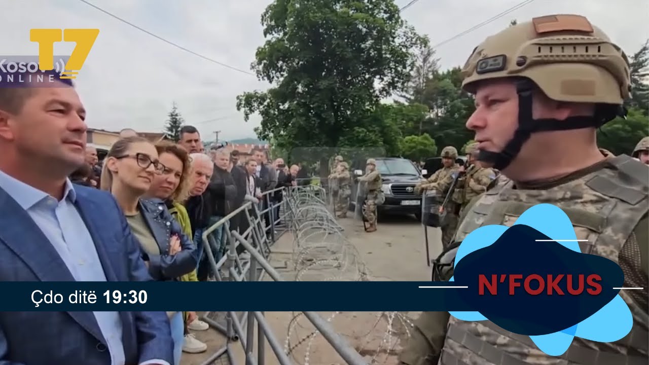 Leposaviq, protestat vazhdojn&euml;, KFOR-i intervenon | N'FOKUS | T7
