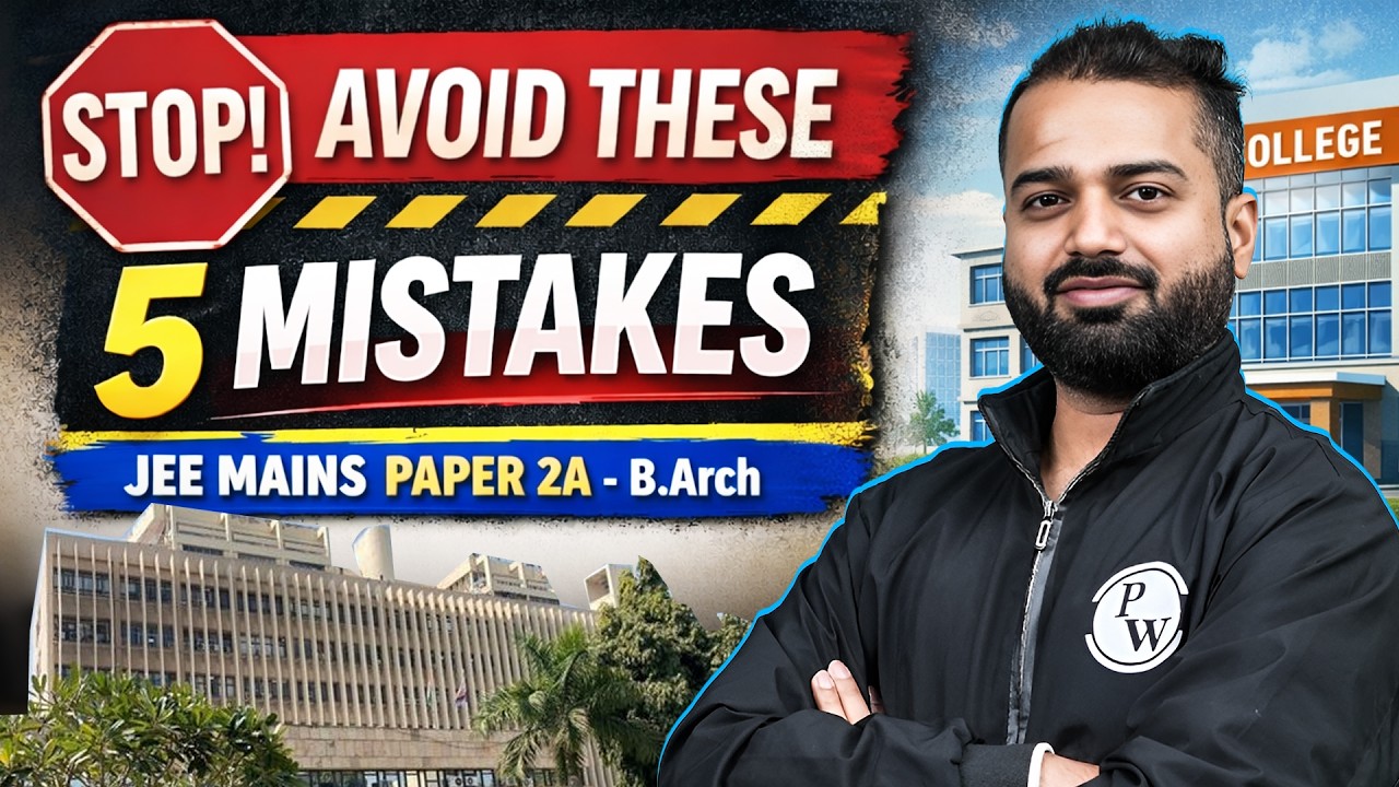 JEE Mains Paper 2A B.Arch Paper 2 | Mistakes to Avoid in Maths, Aptitude & Drawing | B.Arch Strategy