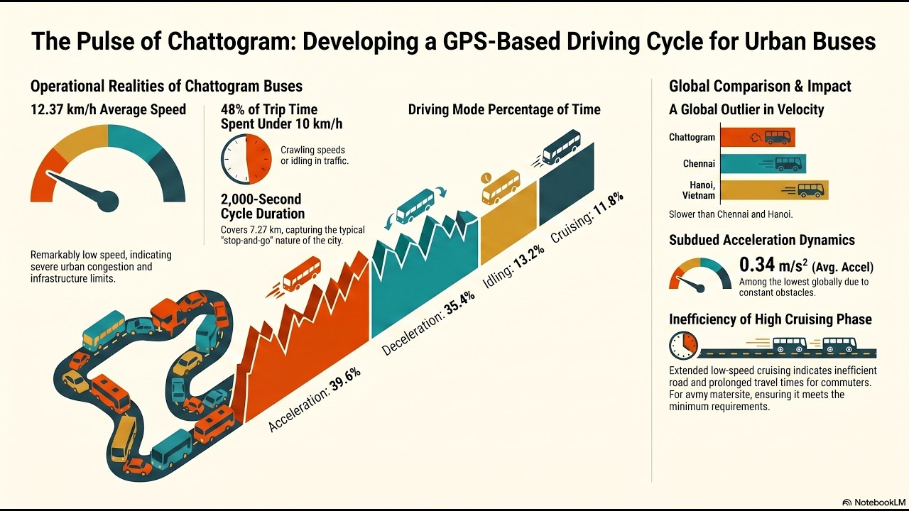Chattogram Megacity Traffic & Bus Diagnostics | GPS-Based Driving Cycle Study