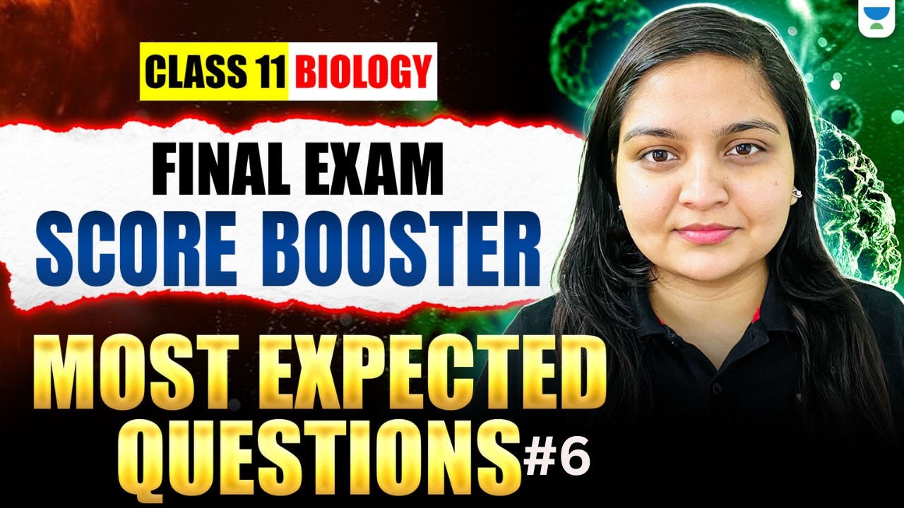 Class 11 Biology Most Expected Questions | Final Exam Booster | Nikita Ma'am