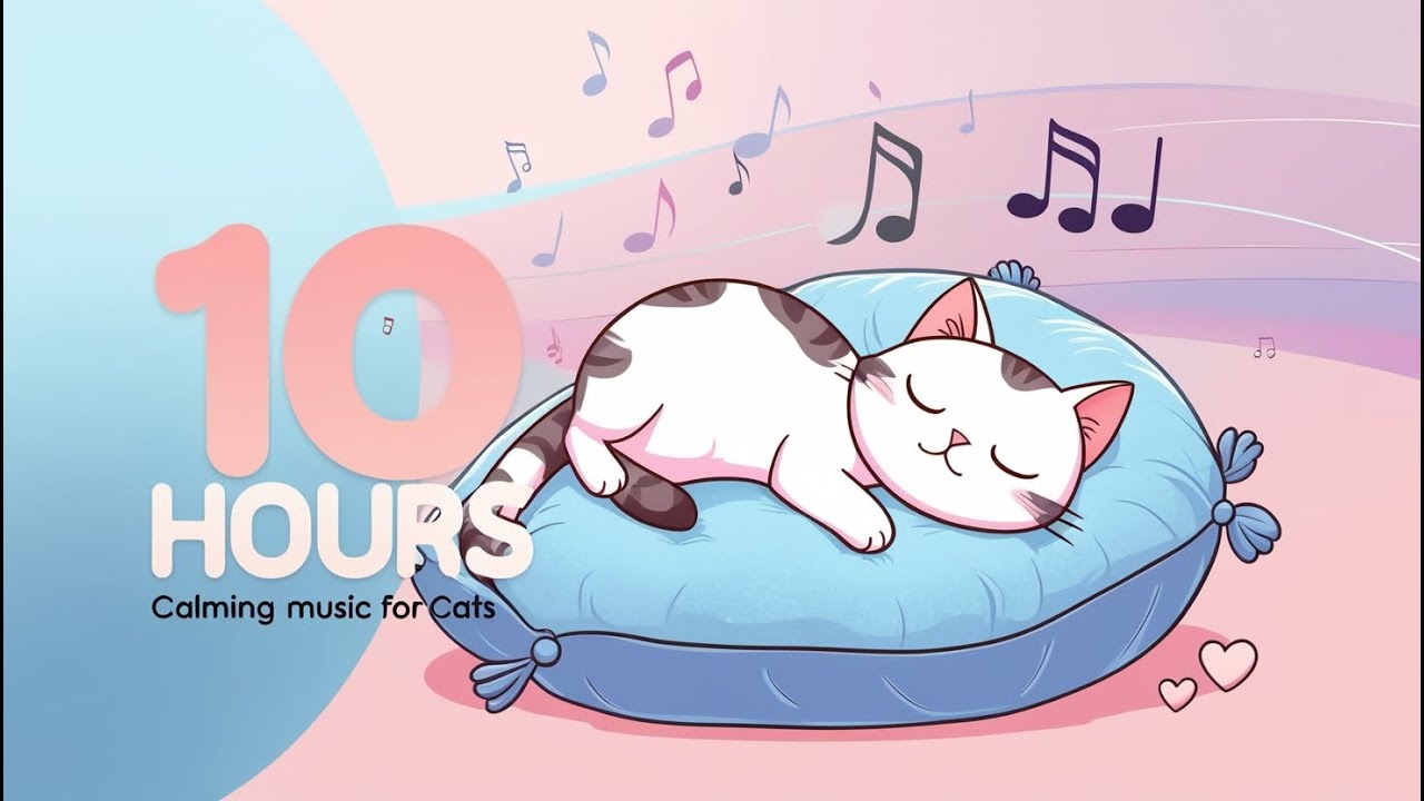 10 Hours of Calming Music for Cats || Ultimate Stress Relief, Anxiety & Relaxation