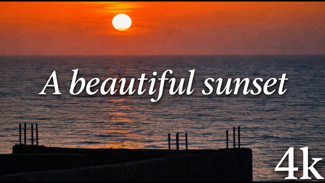 Beautiful Sunset Nature View 🌅 Relaxing Sky Scenery... 4k Ultra HD